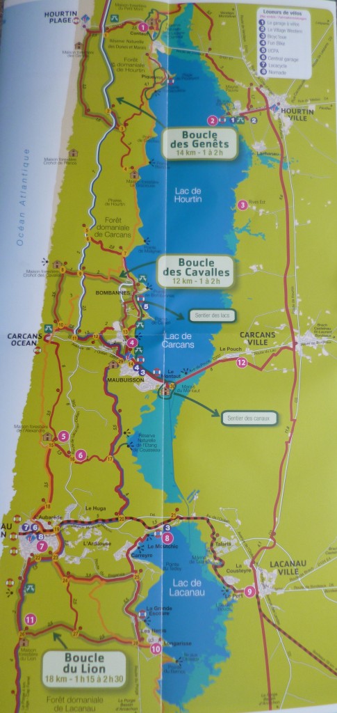 Entre lacs et Océan, le réseau cyclable du littoral du Médoc