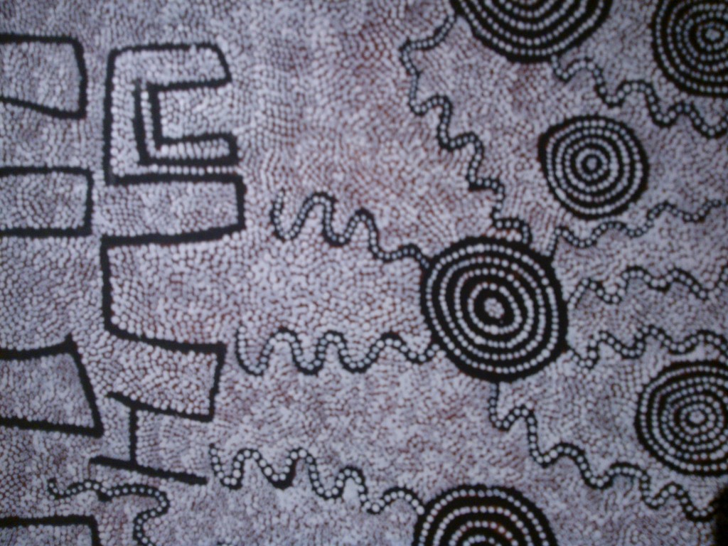 Les Cercles, figure fondamentale dans l'art aborigène. Exposition au Musée d'Aquitaine, Bordeaux